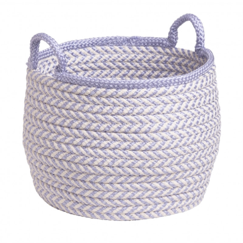 Panier en polypropylène Mistique, H 17 po x l 18 po x P 18 po, Mauve