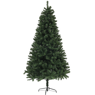 7.5ft Artificial Christmas Tree with Auto Open, Steel Base