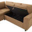 Canapé-lit modulaire en U convertible avec rangement, chargeur USB et porte-gobelets, canapé-lit en chenille rembourré pour le salon, brun-1190279189-1190279191