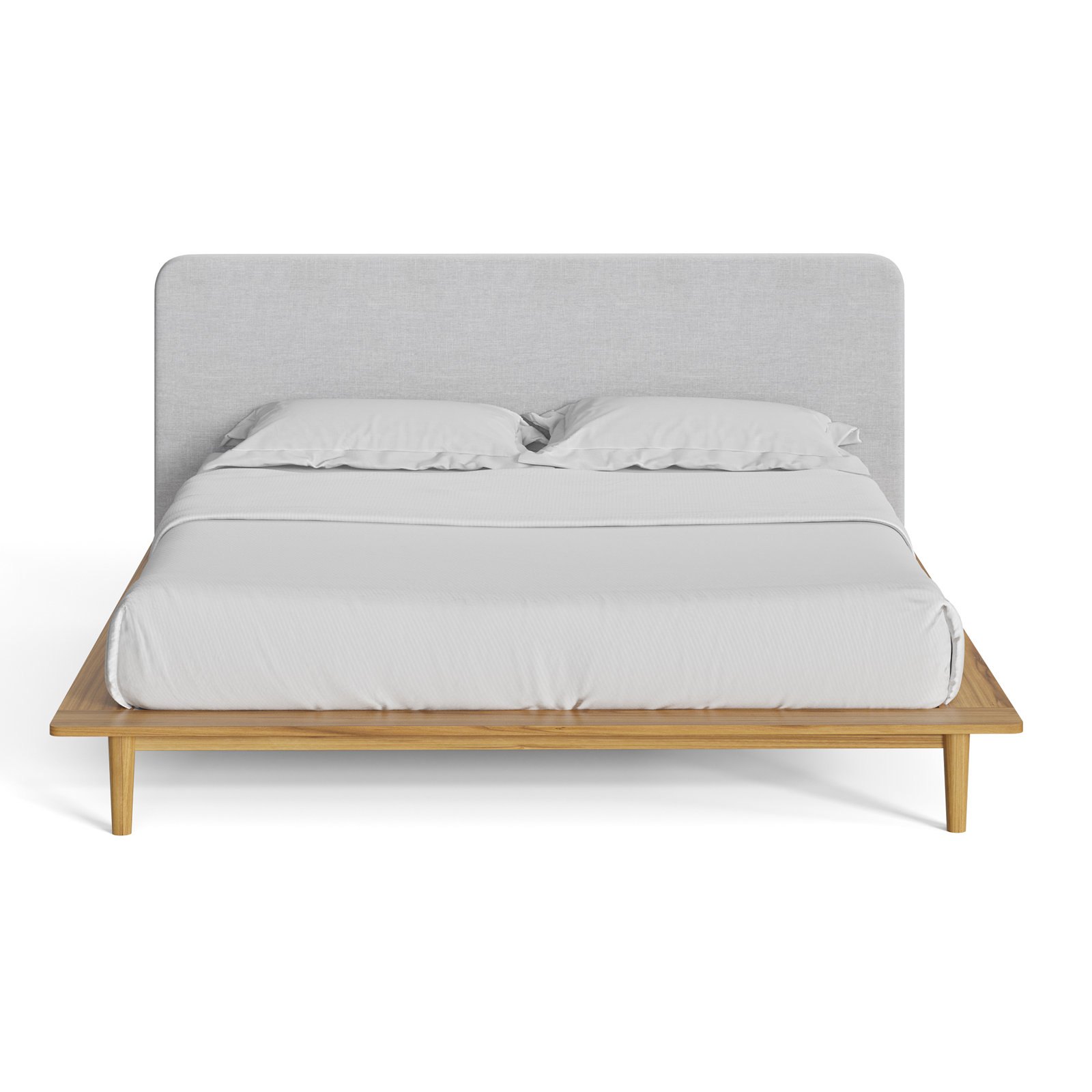 Alab Upholstered Bed, King, Natural