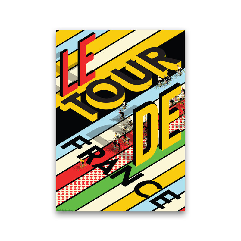 'TDF Isometric' - Graphic Art Print on Paper, No Framed, 42cm H x 30cm W x 1cm D