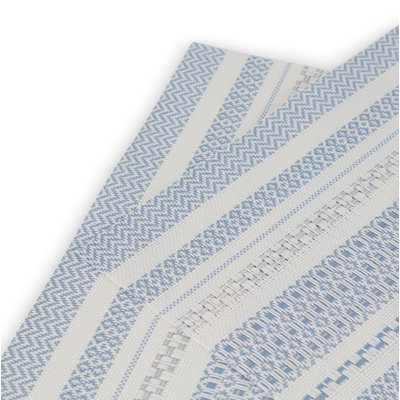 Tyffanie Vinyl Maya Design Geometric Glitter Stripes Rectangle Placemat