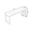 Bureau rectangulaire en bois massif noyer-108841192