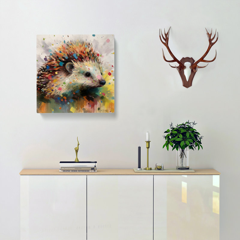 Hedgehog Colour Field Painting No.1 - Print