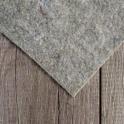 Basics, 8' Round, 1/4" Thick, Felt + Rubber, Non-Slip Cushion Rug Pad, Also Available With Cushion Only Option, Safe For All Floors And Finishes