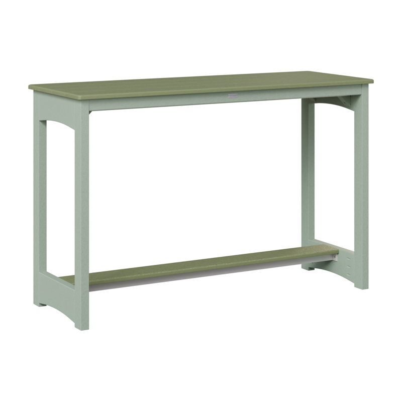 Table de bar Berlin Gardens, 38.5" H x 60" W x 22" D, Sauge, Écume de mer, écume de mer