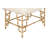 Metal Gold Stool with Faux Fur