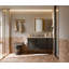 Miroir mural avec tablettes réglables et rangement-2115573973