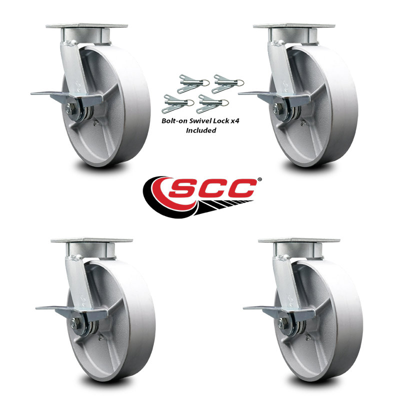 Ensemble de roulettes pivotantes Kingpinless