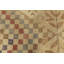 Tapis rétro en laine à motif crocheté brun / bleu / rouge motif rétro Mid-Century 20 pi 9 po x 12 pi