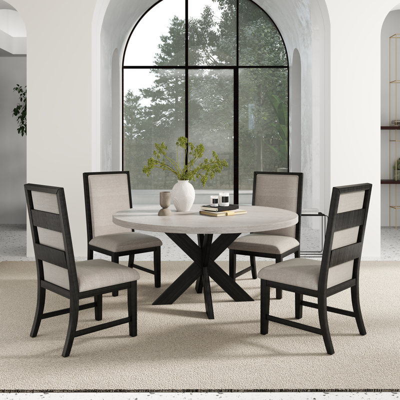 Malahn 4 - Person Pedestal Dining Set
