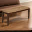 Banc rembourré en tissu Camaira