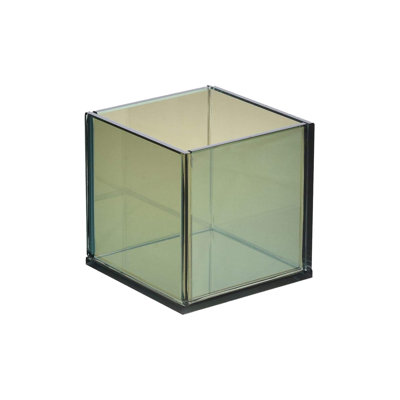 Photophore en verre cube