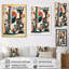 Impression sur toile encadrée orange et vert Mid Century Momentum V-88517495-88517496