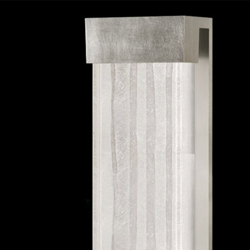 Crystal Bakehouse 2 - Light Flush Mounted Sconce, 24" H x 7" W x 4" D, Clear, Gray