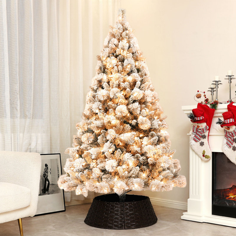Arbre de Noël artificiel illuminé 6,5 pi