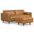 Morrison  Sofa and Ottoman Set in Genuine Leather-2057415726-2057415721