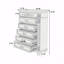 Meuble de rangement pour commode 1 pièce 1 pièce