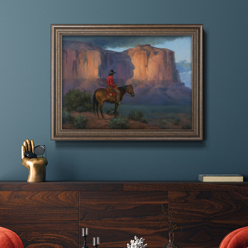 Navajo Shadows - reproduction d'art sur toile, H 16 po x l 20 po x P 2,5 po