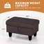 Repose-pieds rembourré en flanelle avec repose-pieds Athiste-1662927495