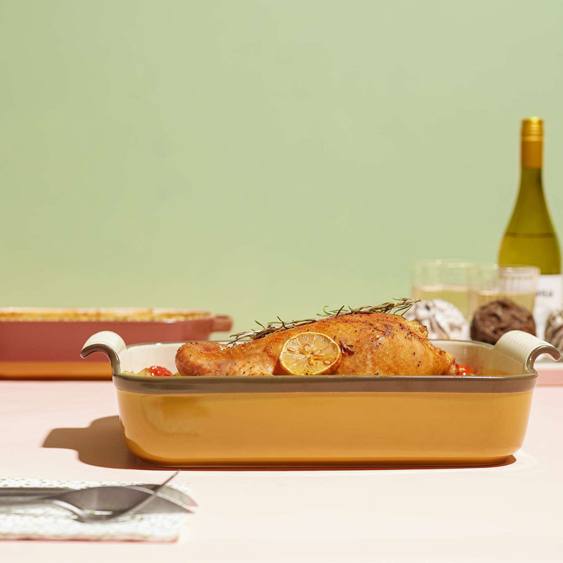 3.4 Qt. Ceramic Rectangular Casserole
