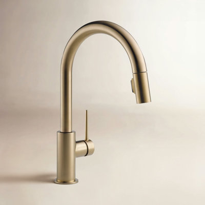 Delta Trinsic Pull Down Sprayer Kitchen Sink Faucet, Single Handle Kitchen Faucet