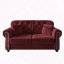 Velours Chesterfield canapé garniture cloutée capitonnée-1336558931
