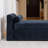 88.5" W Slipcovered Chenille Upholstered Bench-686784358