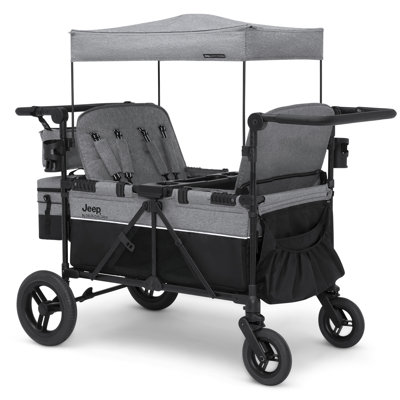Jeep Wrangler Deluxe 4 Seater Stroller Wagon by Delta Children