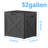 32 Gallon Lockable Deck Box, Barn-style Resin Outdoor Storage, Black