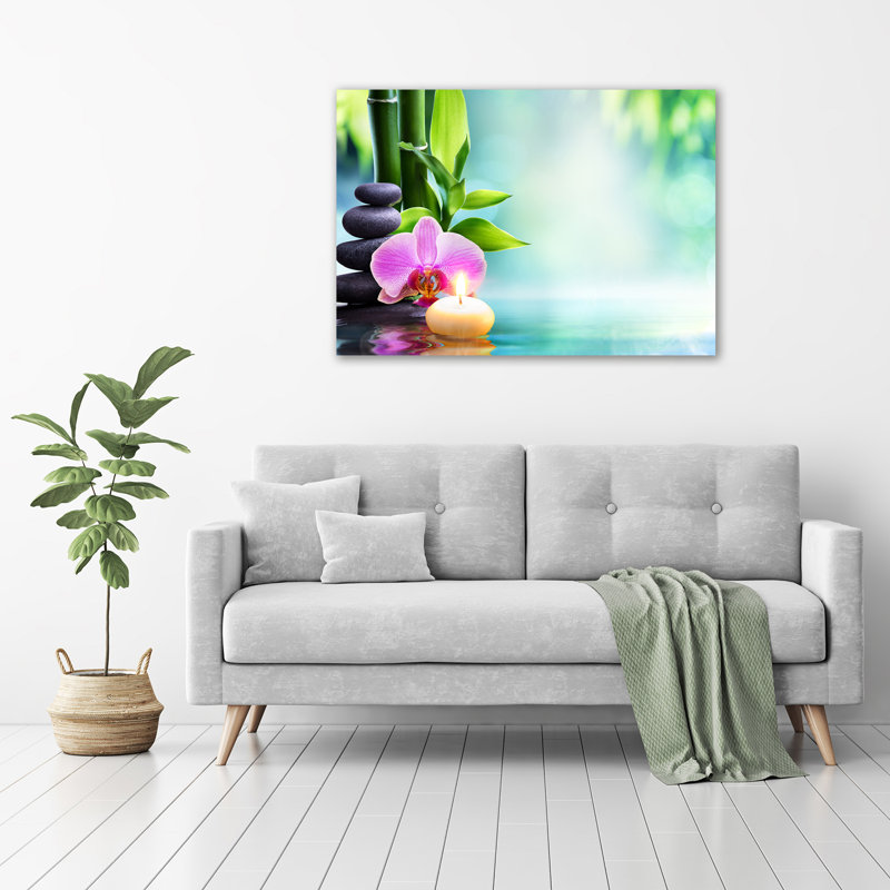 Orchid Bamboo - Wrapped Canvas Print