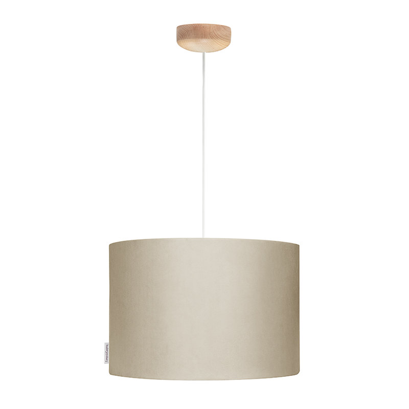 - Light Brown Drum Pendant, Brown