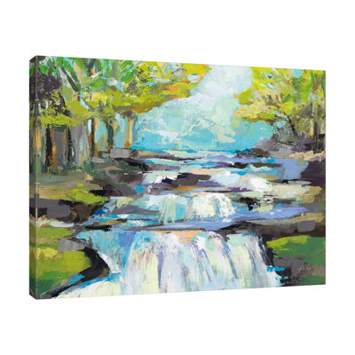 «The Waterfall» par Jeanette Vertentes - peinture sur toile tendue
