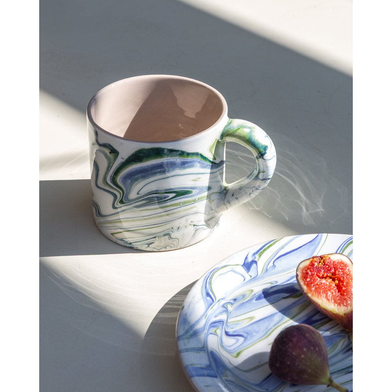 Grande tasse marbrée, Océan