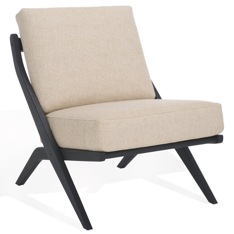 Rashona Scandinavian Accent Chair, Black