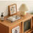 Creative Simple Wood + Glass Door Storage Cabinet Accent Cabinet