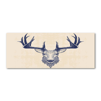 Deer Head - Wrapped Canvas Print