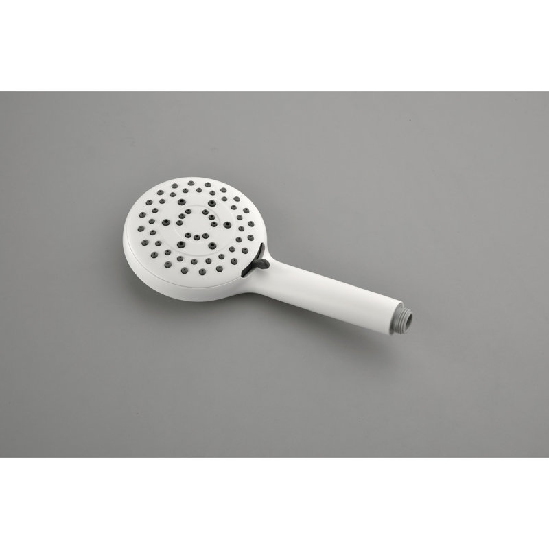 Shower System: White Brass, Head, Hand Shower, Slide Bar, Bodysprays - Wall Mount Style Brass Mounted Option Design