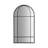 Metal 24X43 Arch Windowpane Mirror, Black