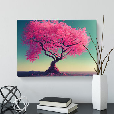 Delightful Cherry Blossom Tree - Wrapped Canvas