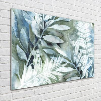 Leaves - No Frame Print on Glass