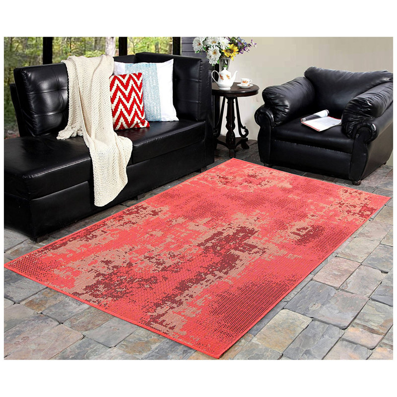 Mattingly Abstract Indoor / Outdoor Rug, Rectangle 4'5" x 7'