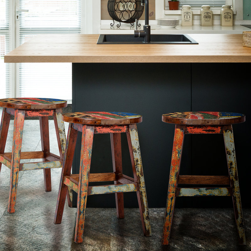 Solid Wood Counter Stool