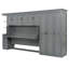 Lit escamotable mural avec garde-robe, armoire et bureau Murphy-1202213643