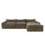 Canapé de 116 po entièrement compressé avec mousse haute densité, aucun assemblage requis, conception sans pieds sans structure, dossier et coussin de siège intégrés, combinaison libre, chenille de particules-277140674