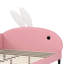 Lit de jour rembourré exquis en forme de lapin avec tête de lit distinctive, idéal pour créer un espace fantaisiste et confortable-613761336
