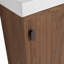 Meuble-lavabo mural 18,5 po avec lavabo en résine, porte simple à fermeture douce, panneau de fibres à densité moyenne, noyer naturel (emballage KD)-625645691