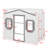 Twin House Loft Bed With Ladder-338598374
