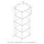 Daanyal 73.15 cm H x 28.7 cm W Cube Bookcase-277360511