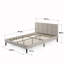 Arley Upholstered Bed frame with Headboard and Smart USB Port-1507059131-1507059132